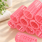 Pink Self-Grip Hair Rollers