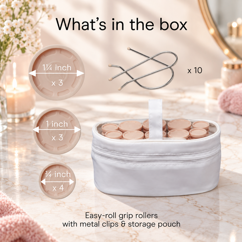 Compact Heated Hair Rollers
