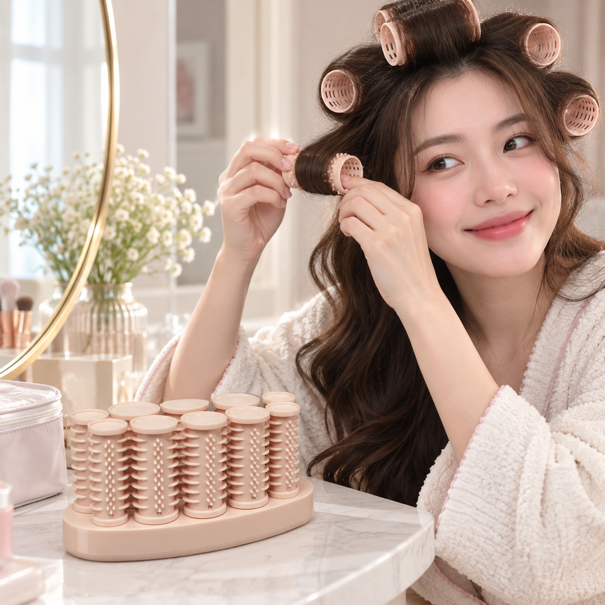 Compact Heated Hair Rollers