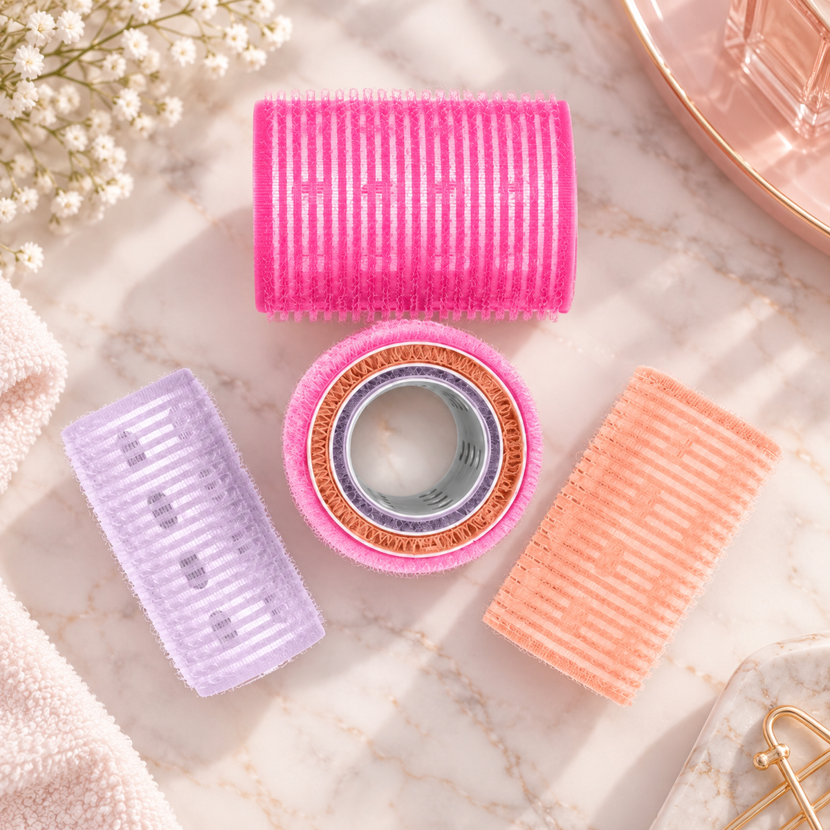 Self-Grip Thermal Hair Rollers